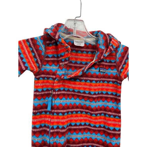 Patagonia Kids Red and Blue Patterned Jacket - Picture 6 of 16